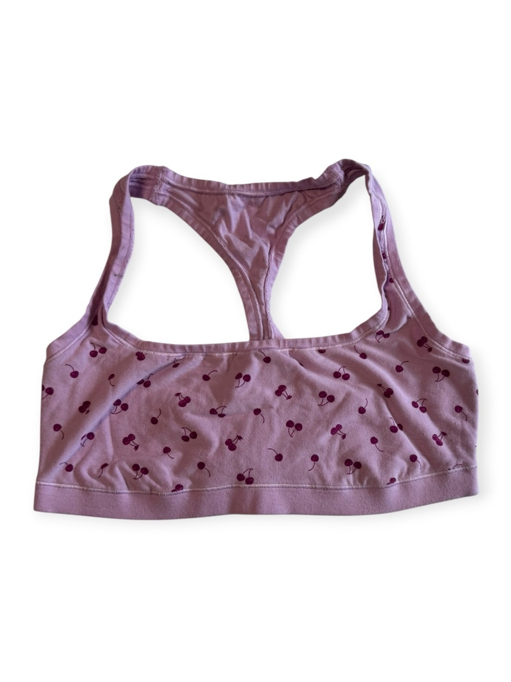 VS PINK Cherry-Print Racerback Bralette